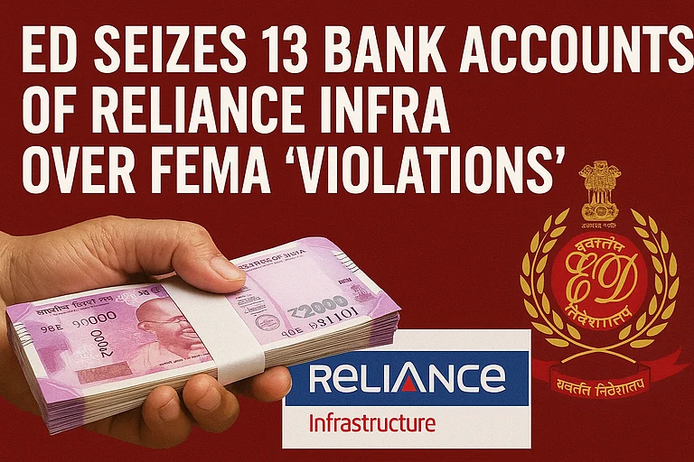 ED seizes R-Infra bank accounts - AI Generated