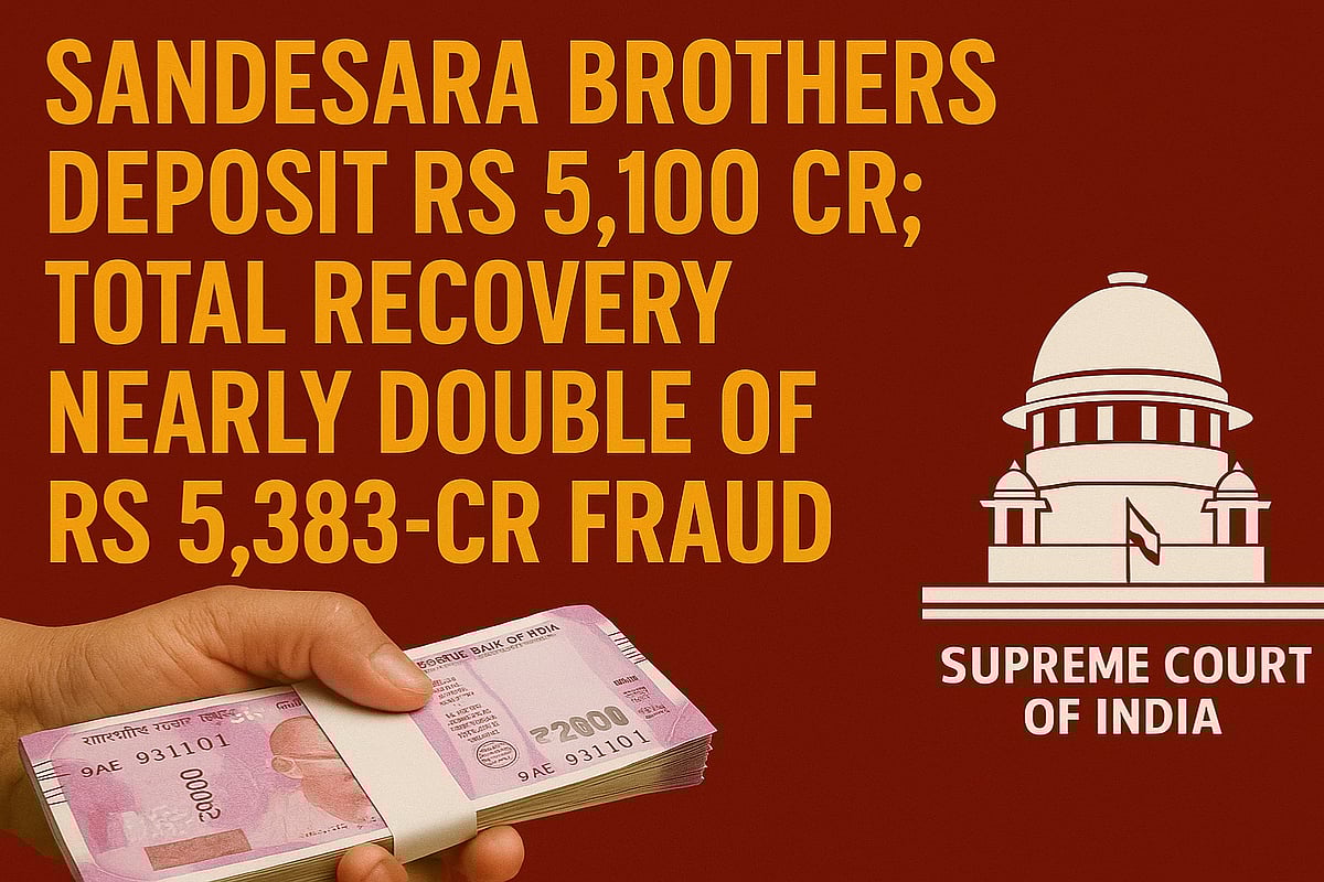 AI Generated : Sandesara brothers pay Rs. 5,100 crore to SC