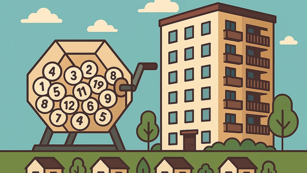 MHADA Lottery Draw (AI Generated Image)