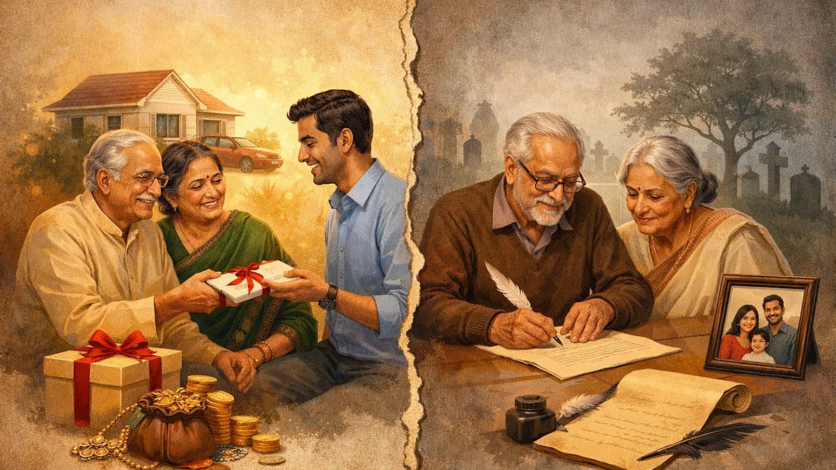 Gift Deed vs Will (AI Generated Image) - null