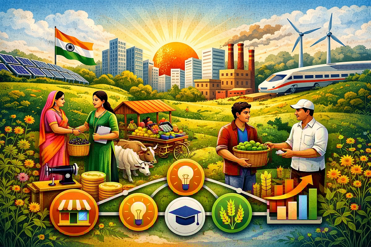 Microfinance could help acheive Viksit Bharat goals - AI Generated