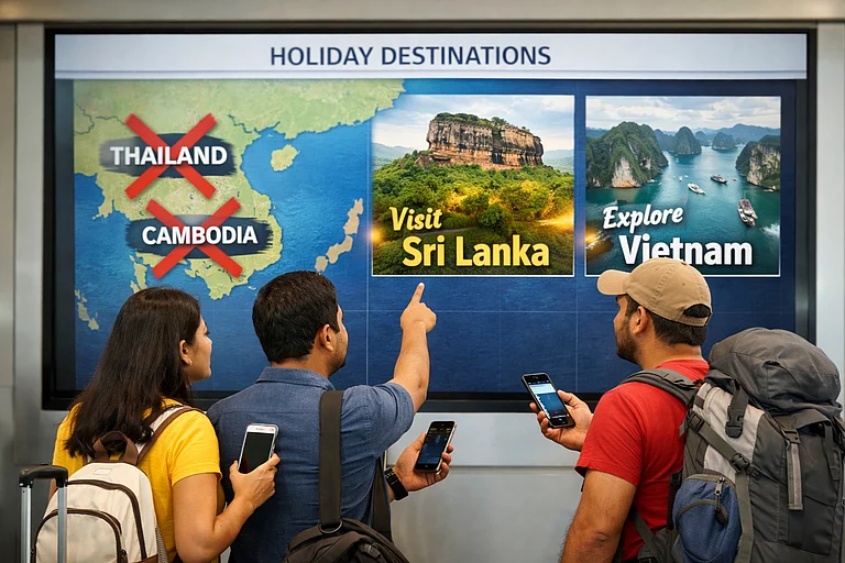 Indian tourists pivot - AI Generated