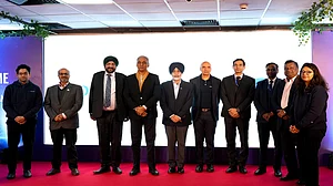 PFRDA Chairperson S Ramann at the Pensionbazaar launch event in Gurugram