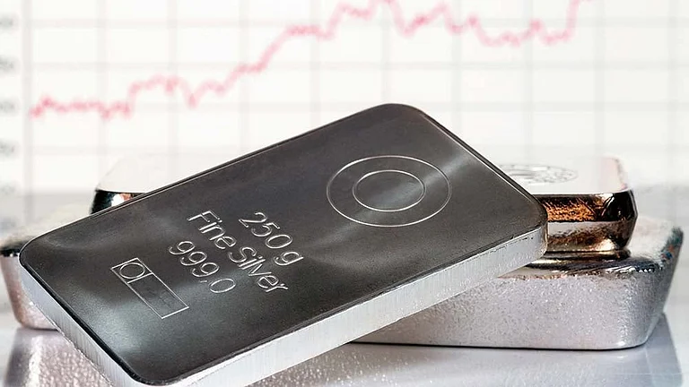 Silver has continued to outpace gold for the second consecutive year, delivering 21 per cent returns so far. - null