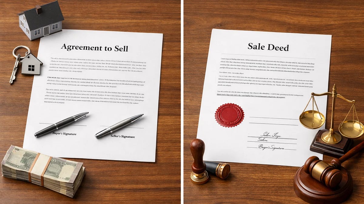 Agreement to Sell vs Sale Deed (AI Image) - null