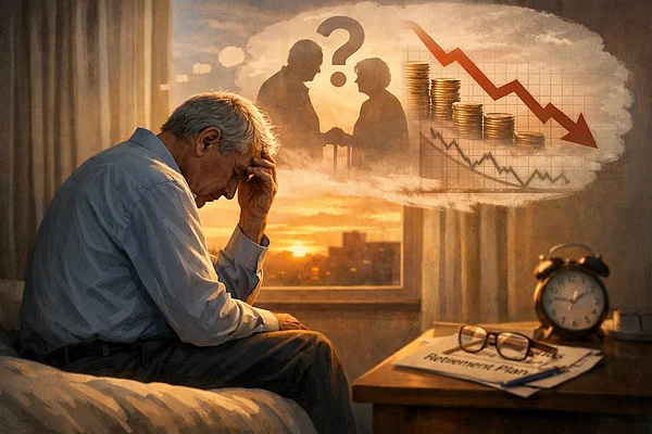 AI generated : Uncertainty Drives Retirement Anxiety Among Seniors