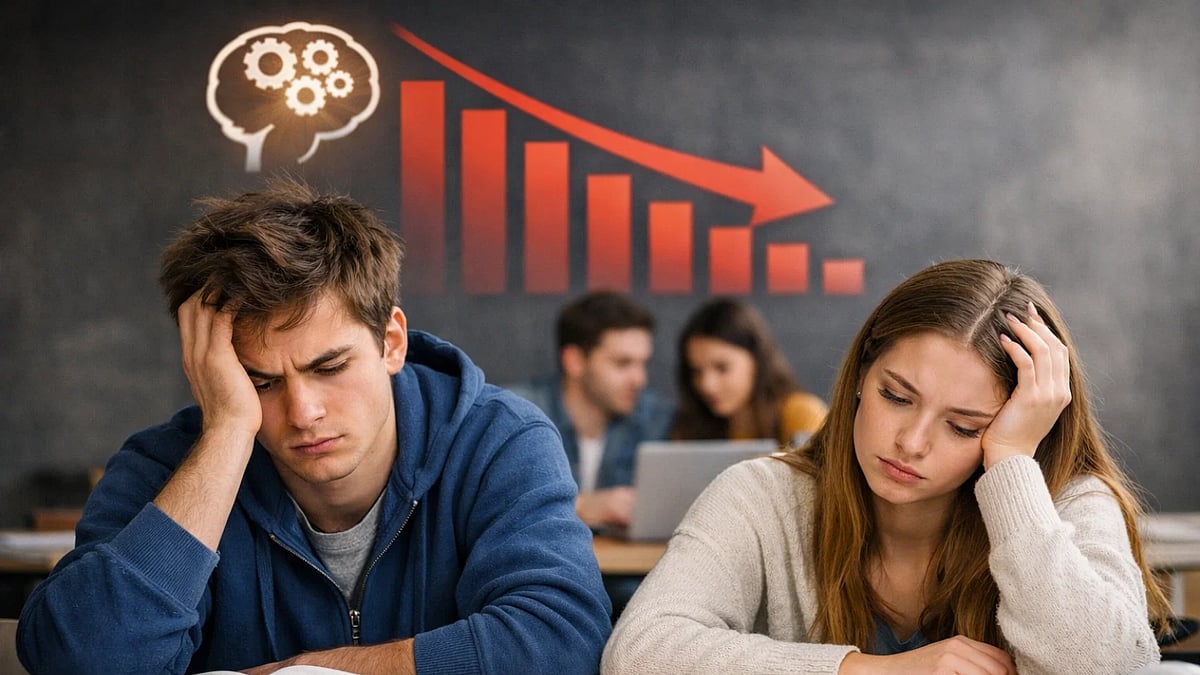Gen Z IQ Scores Declining (AI Image) - null