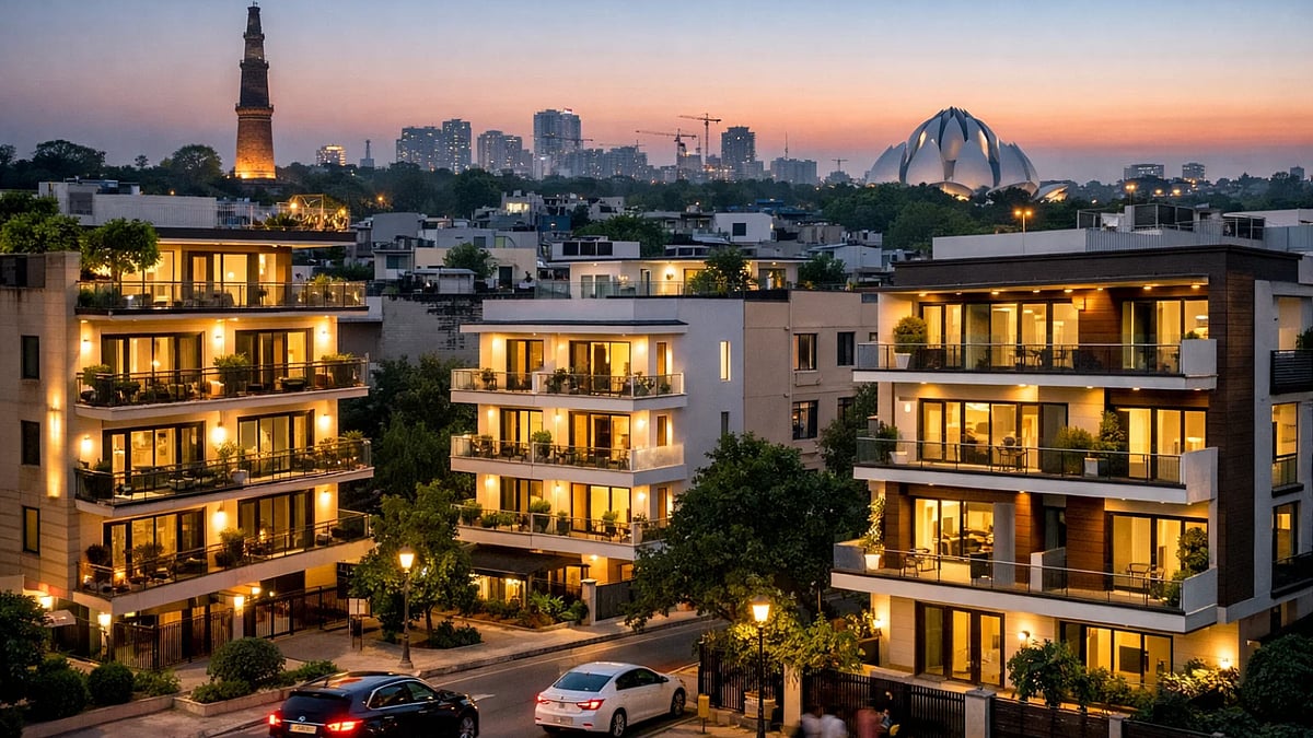 South Delhi Luxury Floors Surge (AI Image)  - null