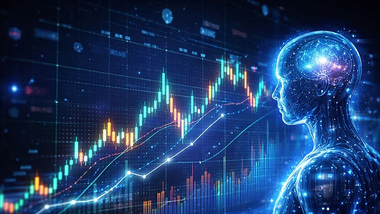 The surge in AI-linked stocks came amid the ongoing India AI Impact Summit 2026. (AI-generated) - ChatGPT