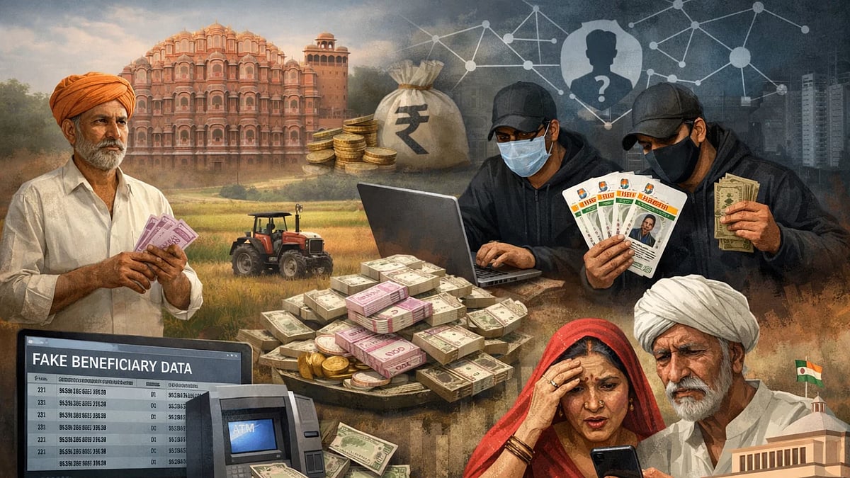 Rajasthan PM-Kisan DBT Scam (AI Image)