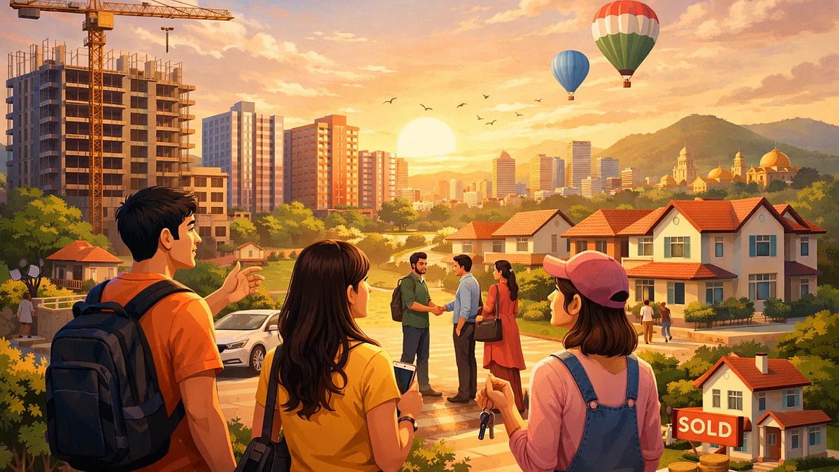 Tier-2 Cities Fuel India Housing Boom  (AI Image) - null