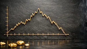 ChatGPT : Gold rose on safe-haven buying amid Iran war but later slipped into the red as the dollar strengthened. (AI-generated)