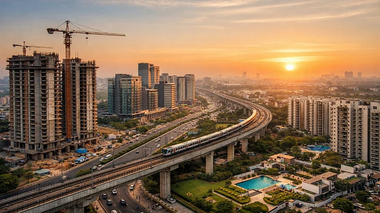 Road upgrades along the Delhi-Mathura corridor and better internal networks have already supported housing growth in Greater Faridabad, especially Naharpar. - AI Image