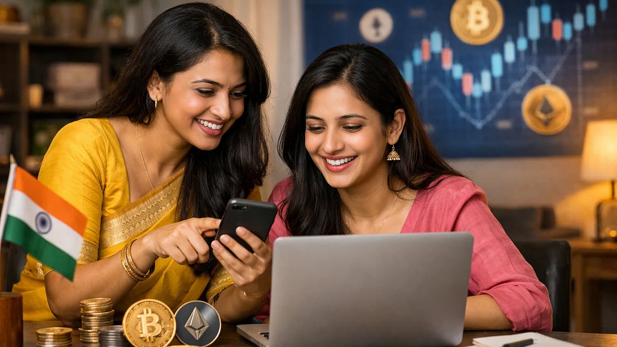 Women Show Interest in Crypto Investing (AI Image)