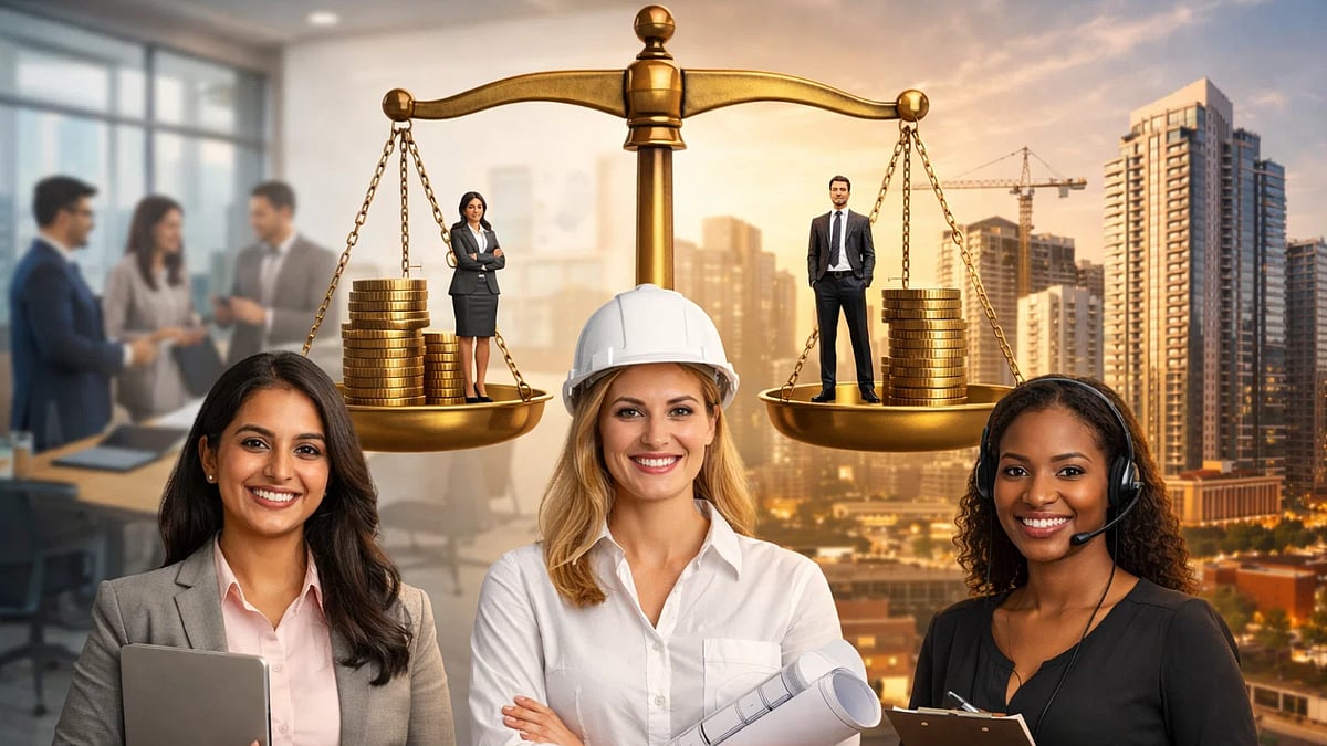 Women Believe In Pay Parity (AI Image)