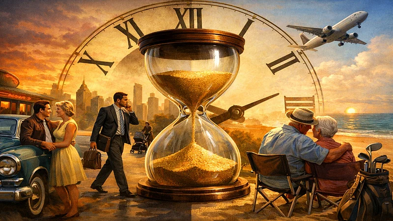AI Image : Delaying retirement investing doesn’t just postpone contributions - it permanently erases compounding years that can never be recovered.