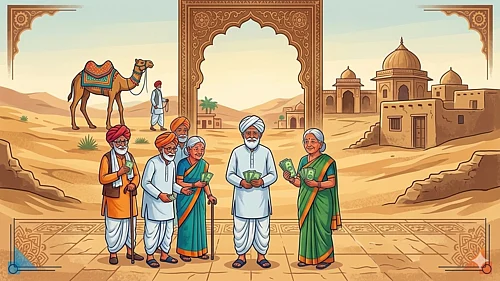 AI : Rajasthan hikes social security welfare pension to Rs 1,450