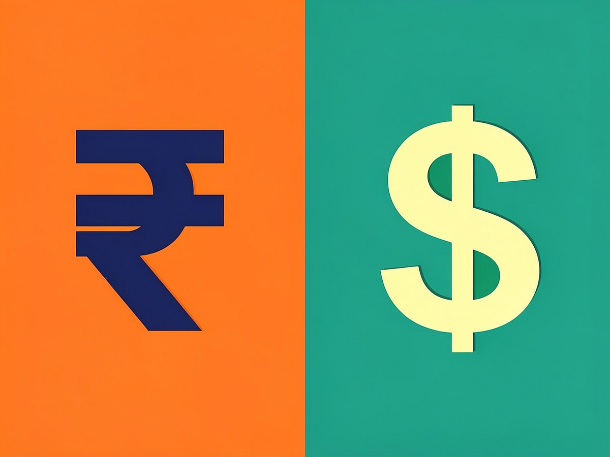 AI generated : Rupee Falls