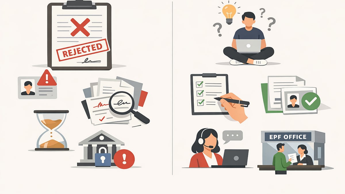 AI : Details mismatch or incomplete information are common reasons for EPF claim rejections 