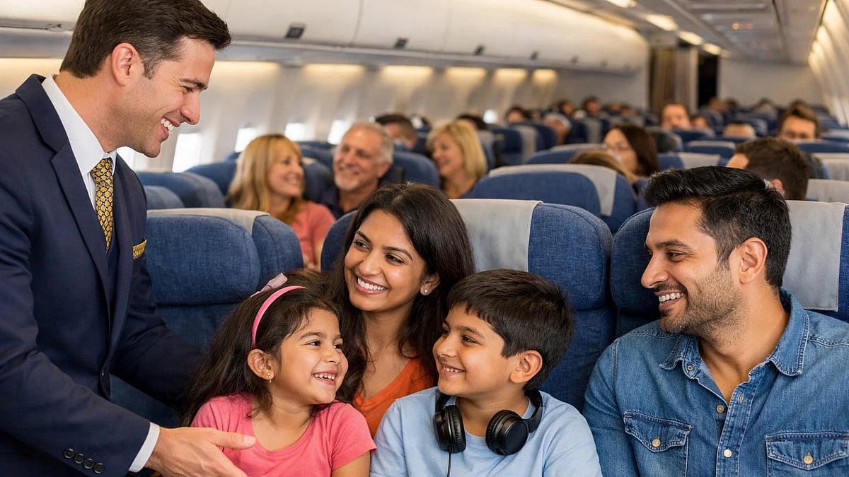 Govt Mandates Free Seats On Flights (AI Image) - null