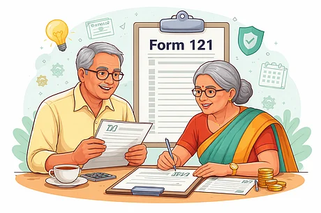 AI generated : Form 121 Replaces Forms 15G and 15H