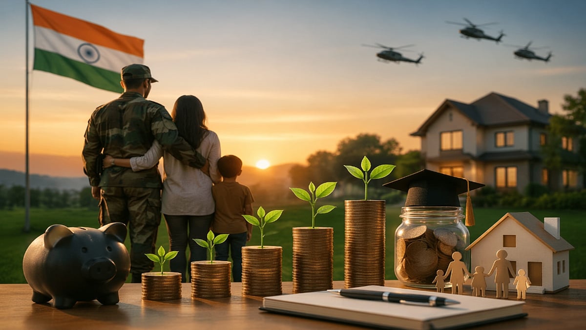 A structured plan frees defence personnel to focus on duty, confident that their families' future is protected.  - AI Image