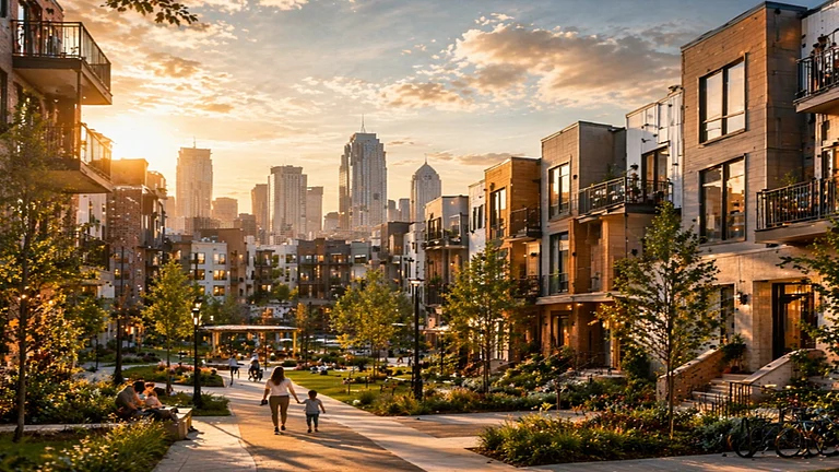 Post-pandemic, the brief was simple: more space, better design, a real neighbourhood - not just a postal address. The mid-segment stepped up to meet that ask. - AI Image