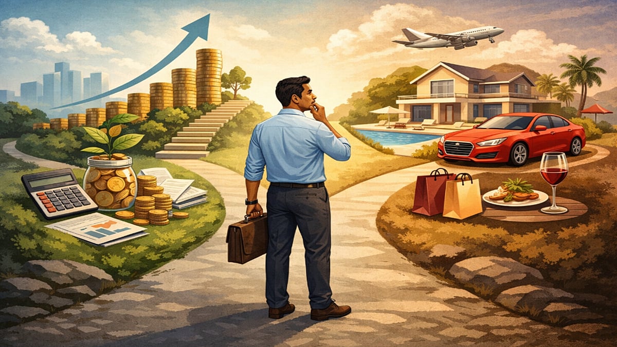 Because lifestyle inflation doesn’t destroy wealth dramatically, it does it quietly.  - AI Image