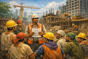 Noida Workers Protest: Labour Dept Issues Notice To 203 Contractors For Wage Violation