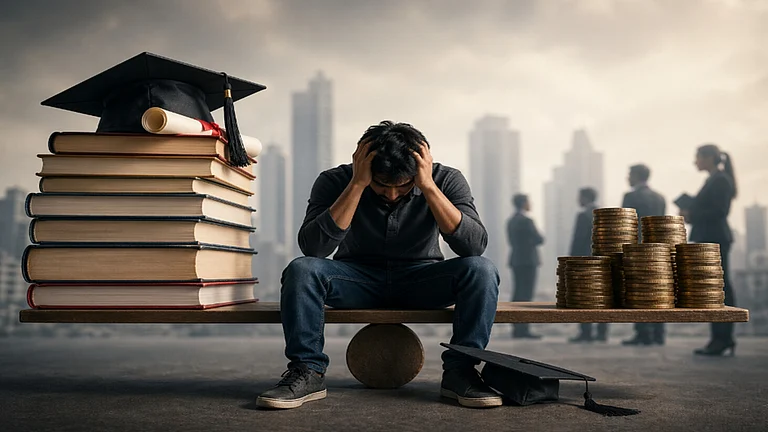 Education costs keep rising at 10-12 per cent a year; salaries are not keeping up. - AI Image