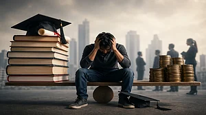 AI Image : Education costs keep rising at 10-12 per cent a year; salaries are not keeping up.