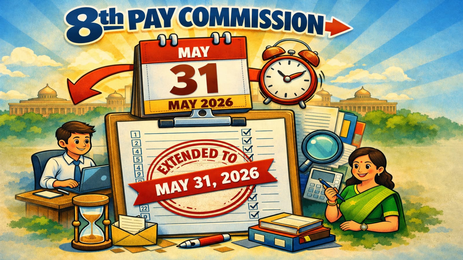 AI : 8th Pay Commission extends memoranda submission deadline to May 31, 2026