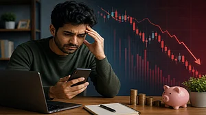 AI Image : stock market down