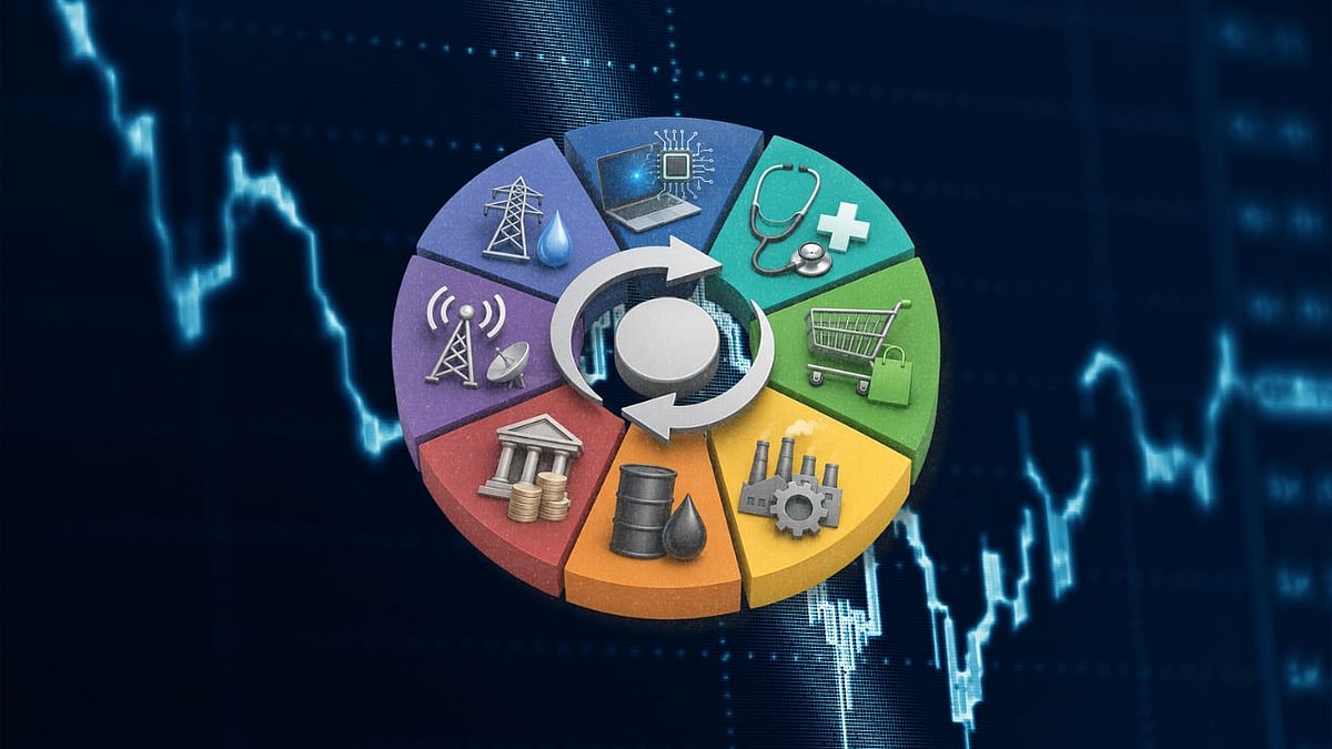 No sector in the market delivers returns in a straight, predictable line. (AI-generated) - ChatGPT