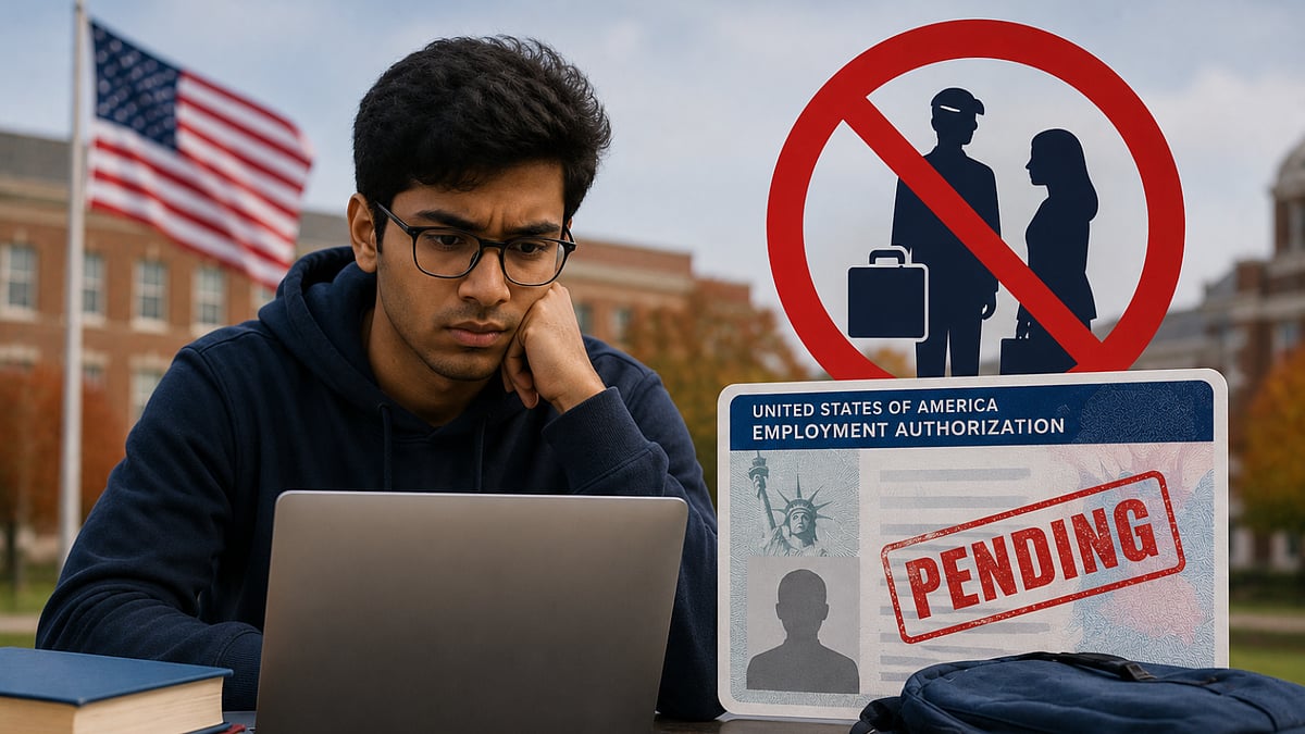Indian Students In US Cannot Work Without EAD Approval (AI Image)