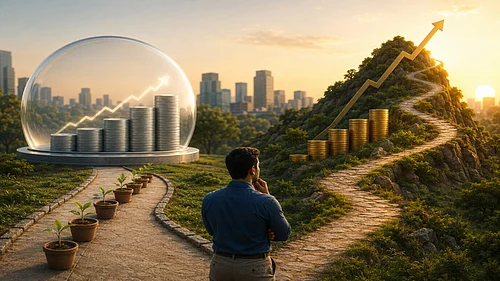 AI Image : While passive investing may continue to attract new investors because of its simplicity, when it comes to long-term wealth creation, it requires a more active and strategic approach.