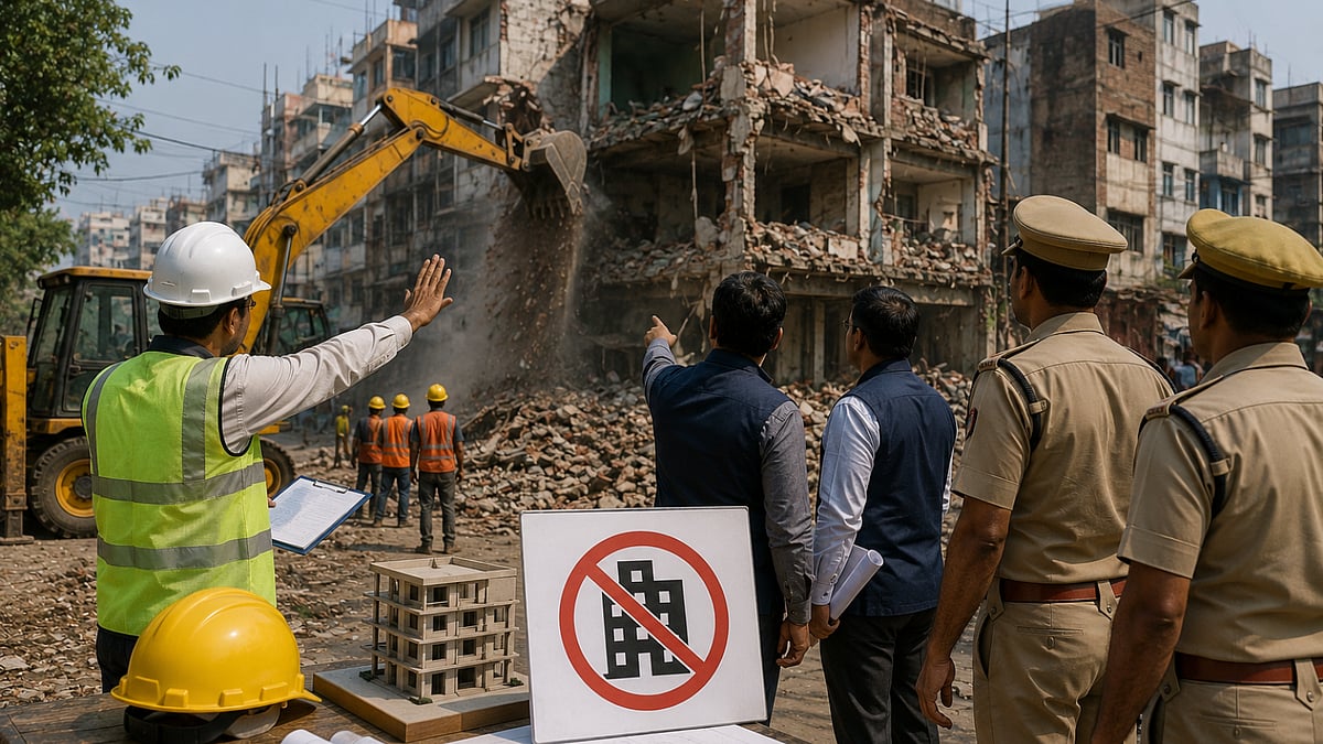 AI : Delhi Cracks Down on Illegal Constructions 
