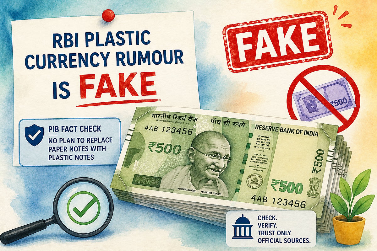 RBI Plastic Currency Rumour Debunked - AI generated