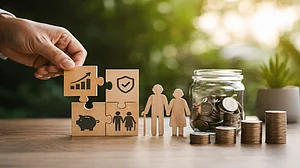 AI Image : Most individuals typically retire with a lump sum amount without a clear roadmap for liquidity.
