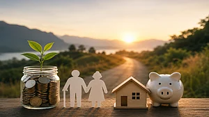 AI Image : A comfortable retirement is determined not by a fixed corpus target but by your lifestyle, spending habits, healthcare needs, inflation and longevity.