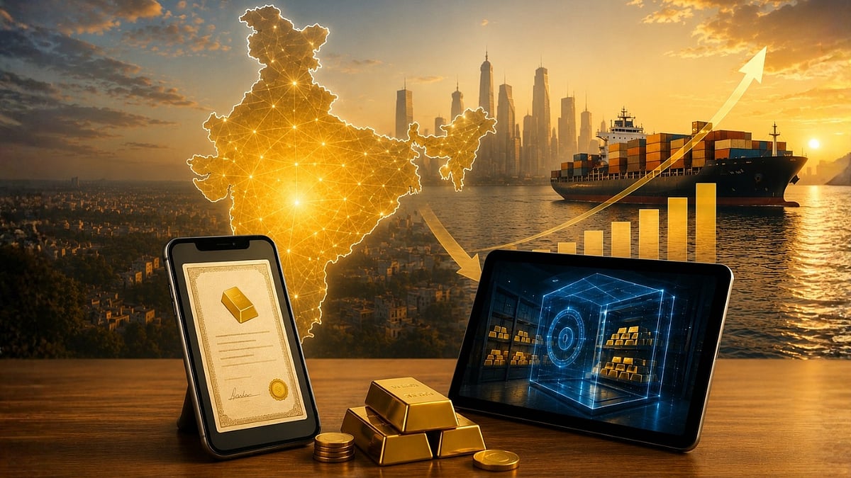 ChatGPT : India’s gold import bill touched $71.98 billion in FY2025-26, an all-time high. (AI-generated)