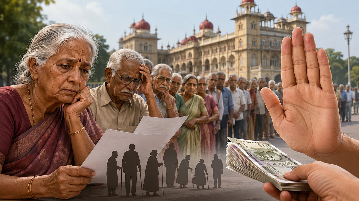 AI : Social security benefits stopped for over one lakh beneficiaries in Mysuru