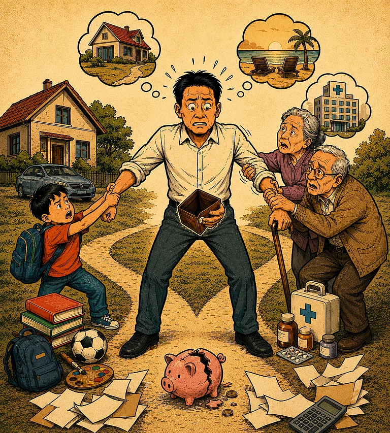 A Man In His 40s: Balancing Financial & Family Pressure - AI