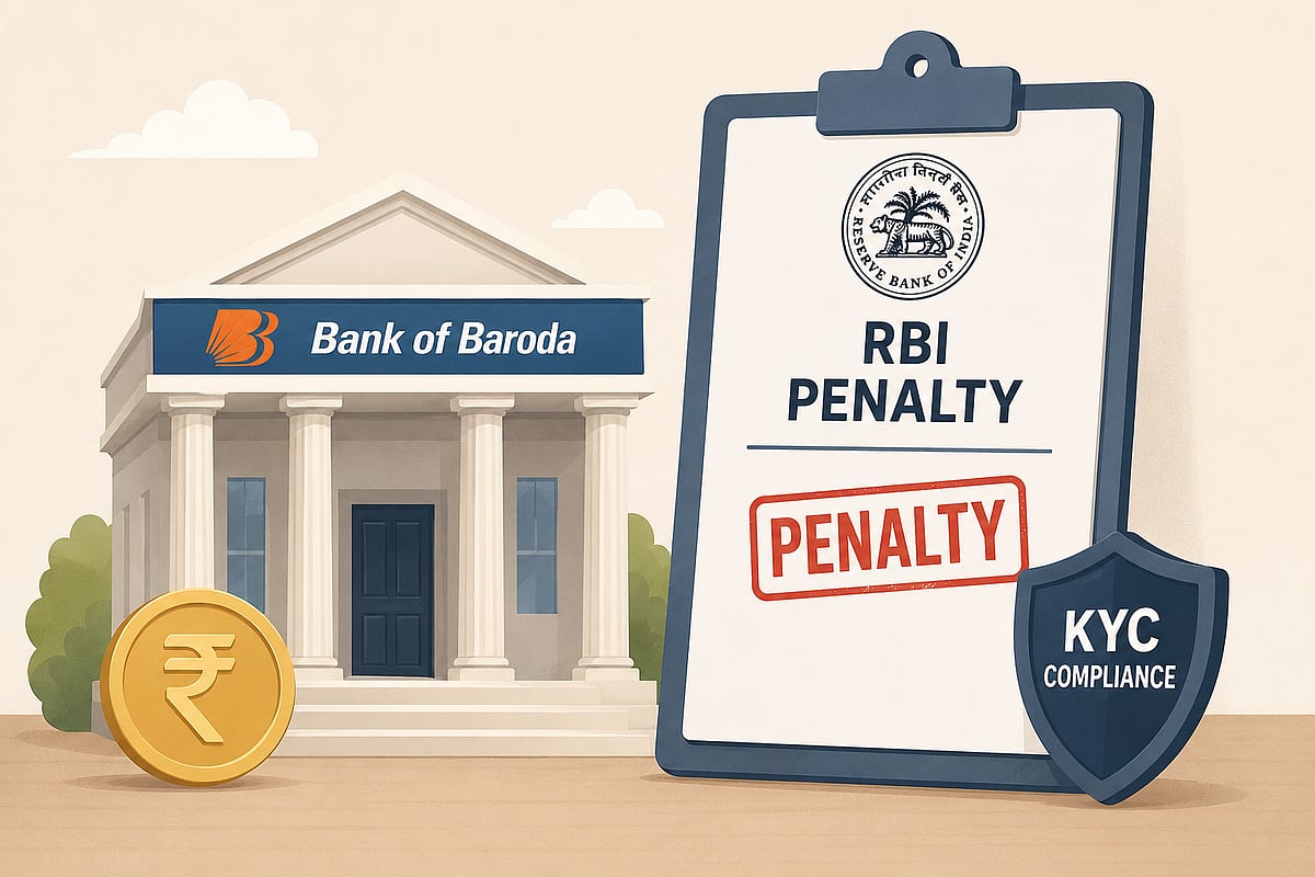 AI generated  : RBI Fines Bank Of Baroda, GIC Housing Finance Over KYC Lapses