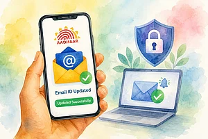 AI Generated : Update Aadhaar Email Free Through App
