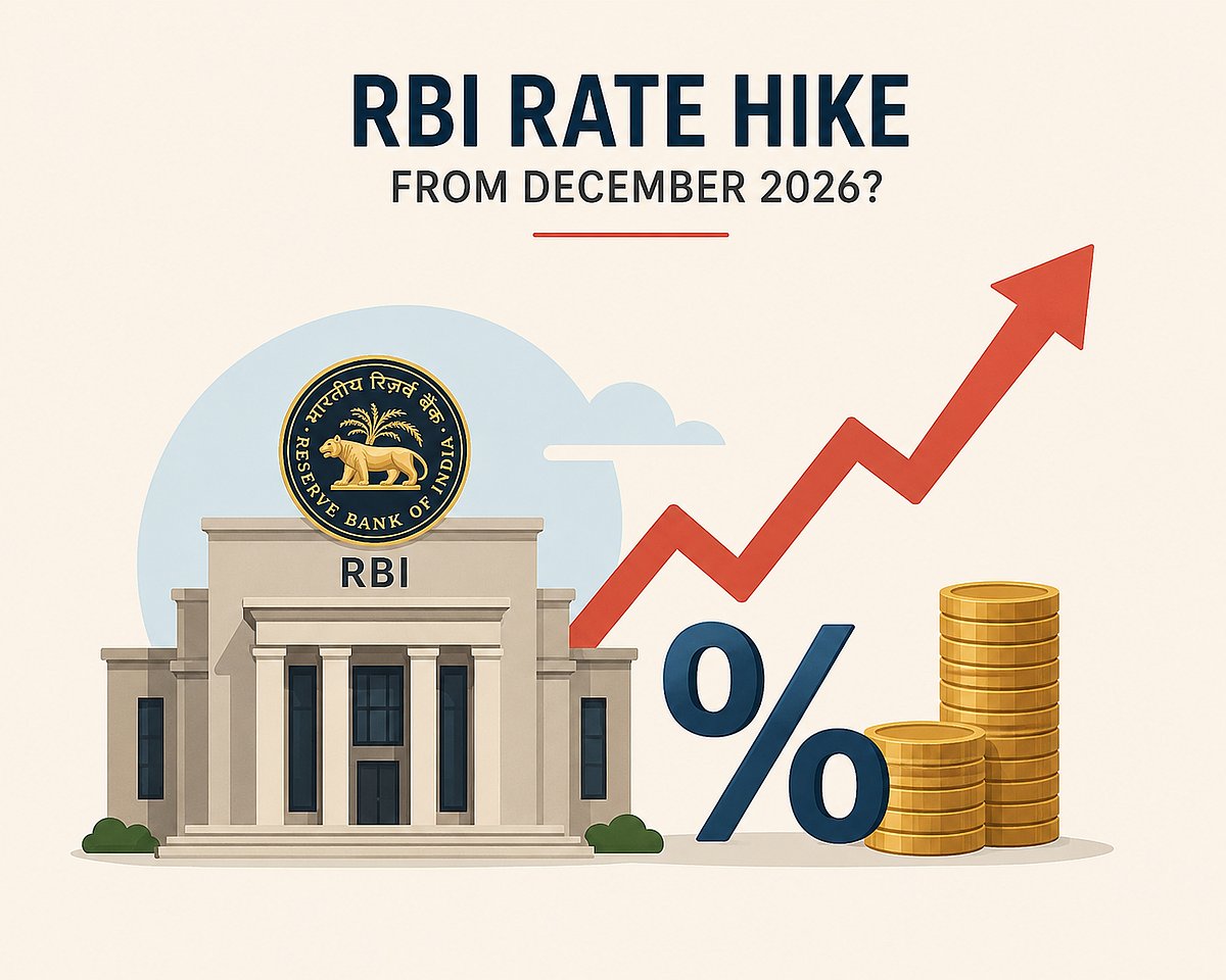 AI : RBI Rate Hike May Begin From December 2026: BofA Outlook