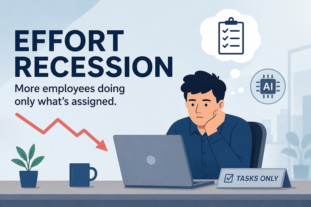 AI generated  : Effort Recession Hits Indian Workplaces