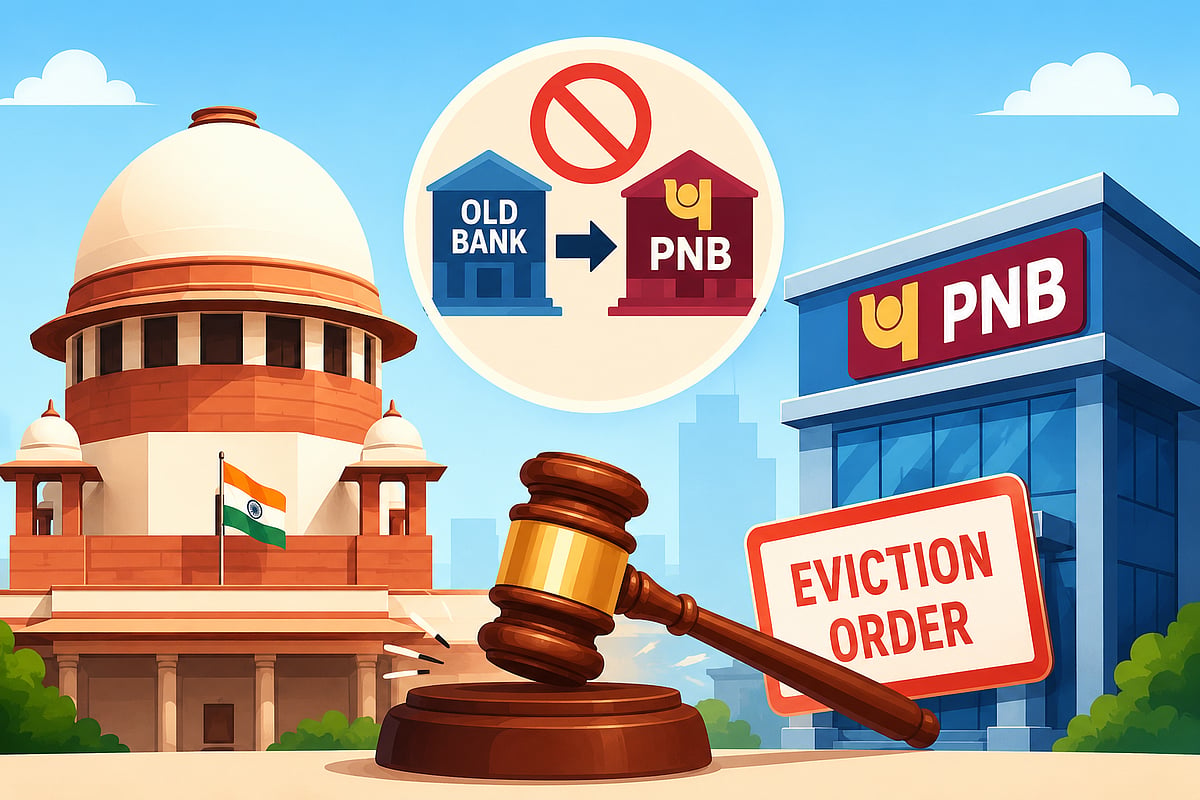 AI generated : Supreme Court Orders PNB Eviction Over Bank Merger Tenancy