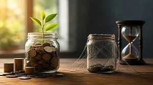 AI Image : Doing nothing with your wealth is still a definitive choice.