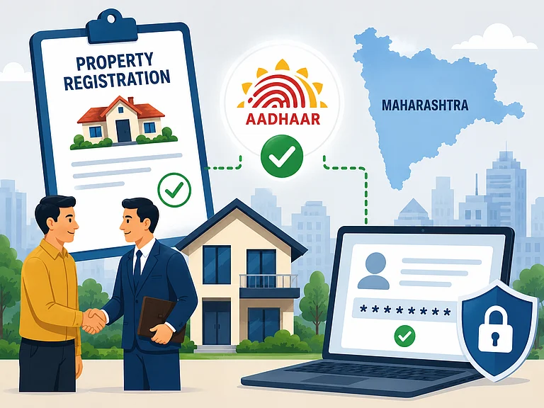 IGR Proposes Aadhaar Verification For Maharashtra Property Deals - AI Generated